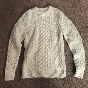 Irish wool knit sweater